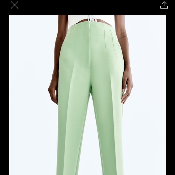 Zara Pants - Zara high waisted pants in green